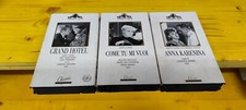 lotto 3 film VHS Greta Garbo Classic Collection CUSTODIA CARTONATA rare cassette
