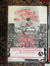 Poster Ballot Original Vintage Poster Party Circle Anarchist Milano