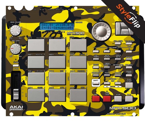 Akai mpc 500 giallo mimetico - akai, mpc-500