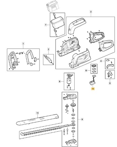 Scheda elettronica tagliasiepi