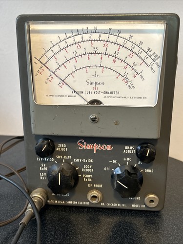 Voltmetro analogico vtvm - analogico, a