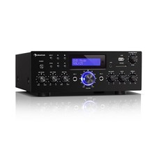 AUNA AMP-5 BT Amplificatore HiFi, Bluetooth, Potenza di Uscita: 2x50W