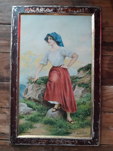Ancienne plaque tole pates - plaque,
