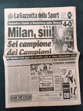Gazzetta dello sport anno 1989