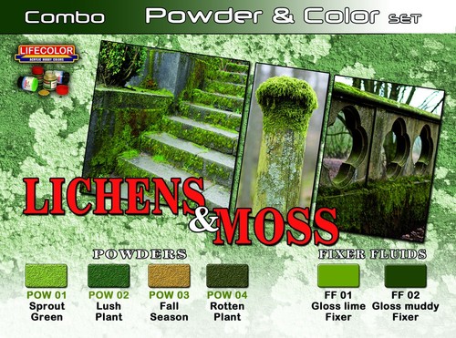 Lifecolor set licheni e - set, di