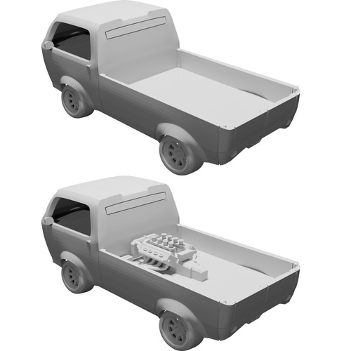 Modello camion concept scala - modello,