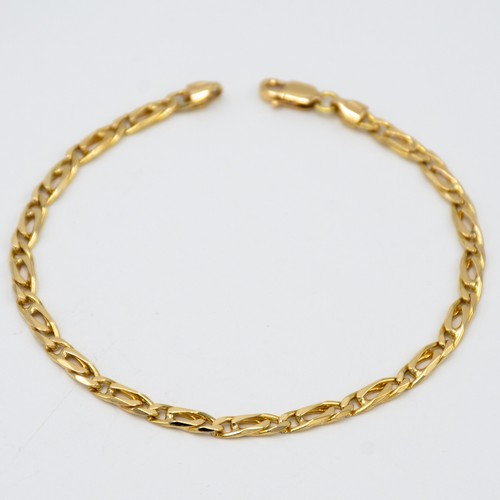 Bracciale pieno oro - bracciale, giallo