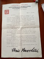 VITTORIO MUSSOLINI VOLANTINO FONDAZ. DINO PER LA QUARTA SOCIETA' 1987 GNR.