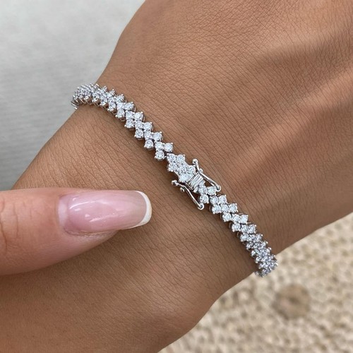 Bracciale tennis 8ct - bracciale, 3,8ct