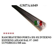 Raschia vetro porta lato - vetro, dx-sx