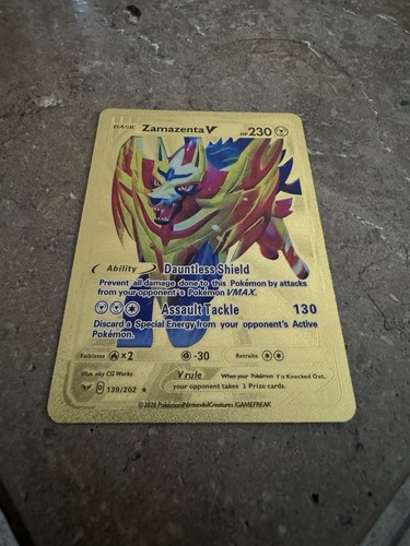 Pokemon zamazenta gold metal - pokemon,