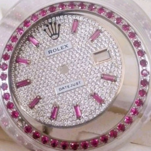 Dial and bezel rubin rolex - rubin,