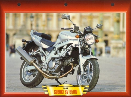 Fiche moto suzuki - :, sv