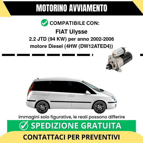 Motorino avviamento fiat - avviamento,