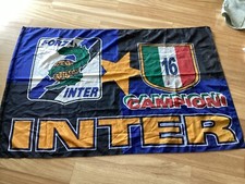 GRANDE BANDIERA STADIO CALCIO INTERNAZIONALE F.C. INTER  16° SCUDETTO CAMPIONE
