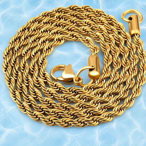 Collana cordino acciaio inox