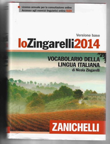 Vocabolario zingarelli 2014 - vocabolario, lo