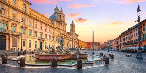 Quadro piazza navona roma - quadro,