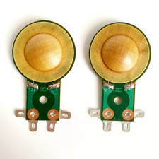 2 Diaframmi di Ricambio 1" per Monacor MHD 230, MHD 240 Tweeter Driver Riparazione 8Ω