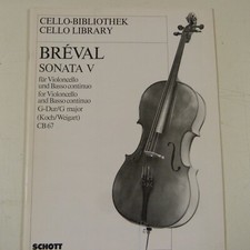 violoncello BREVAL Sonata V 5 G maggiore (Koch / Weigart) CB 67