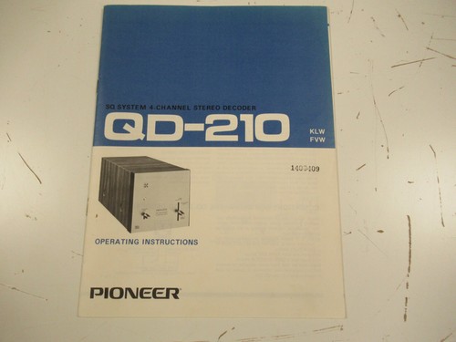 Pioneer 210 decoder - pioneer,