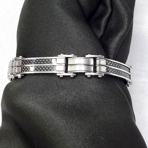Bracciale uomo acciaio inox - bracciale,