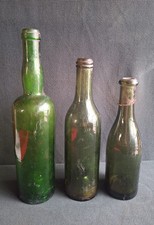 Lotto 3 BOTTIGLIE in VETRO Regno d’Italia Inizio Secolo - Vedi Descrizione