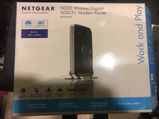Modem router Netgear dgn3500 N300 Wireless Gigabit Adsl2