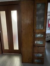 mobile ingresso in abete color noce scuro 