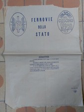 Busta Ferrovie dello Stato Noleggio cuscino Ventennio Ww2 Collezione Treni 1940