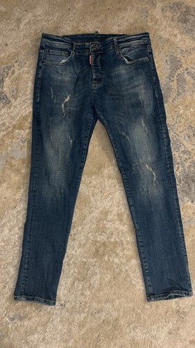 Jeans uomo blu dsquared2 - jeans,