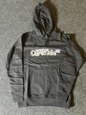 Felpa con cappuccio Off-White c/o Virgil Abloh Cloudy Arrow skate nera taglia XXL