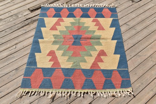 Tappeto kilim turco - kilim, 36''x45''