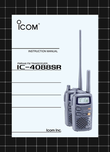 Icom 4088sr manuale - —,