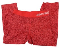 Leggings Nike Pro Rosso Nero