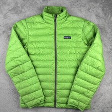 Patagonia Giacca Adulto Piccolo Grigio Puffer Piumino d'Oca Maglione Cappotto Isolato Uomo*