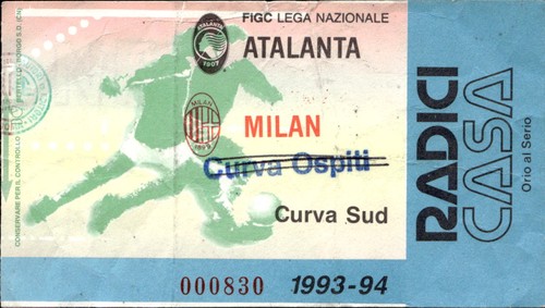 Biglietto calcio partita
