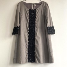 Abito tunica ricamato nero