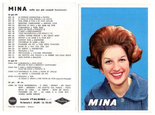 Mina discografia anni 60 - discografia,