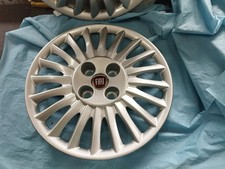 FIAT GRANDE PUNTO SET 4 COPRICERCHI COPPA RUOTA COPRIRUOTA BORCHIE 15" L/ROSSO