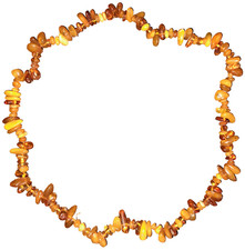 Collana da donna con pietre naturali di vera Ambra