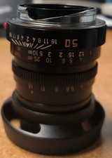 Lente Leitz Summicron M Made in Canada 1:2/50 con Paraluce