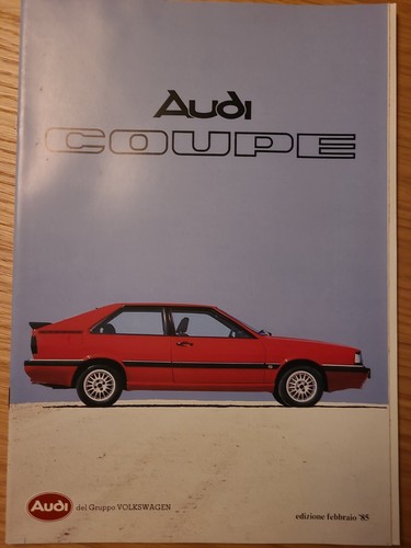 Brochure depliant audi coupe - depliant,