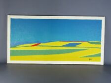 ALVARO CATTANEO MILANO QUADRO PAESAGGIO OLIO SU TELA OPERA MATERICA 100X50