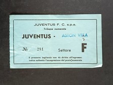 tagliando segna posto JUVENTUS-Aston Villa n 281 - settore F - Tribuna numerata
