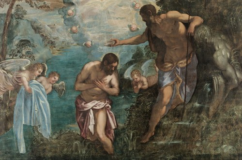 Jacopo tintoretto battesimo - jacopo, "battesimo