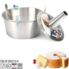 RUOTO AMERICANO CHIFFON CAKE DIAM. CM 26 X13 H STAMPO ALLUMINIO CIAMBELLA TORTA