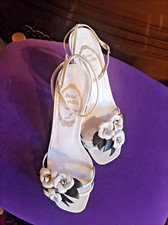 René Caovilla eleganti sandali bianchi per cerimonia come nuovi