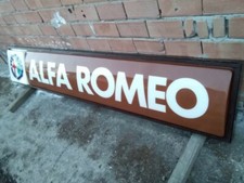 Tabella Alfa Romeo Vintage Grande Luminosa Insegna
