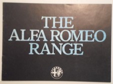 ALFA ROMEO RANGE orig 1980 UK